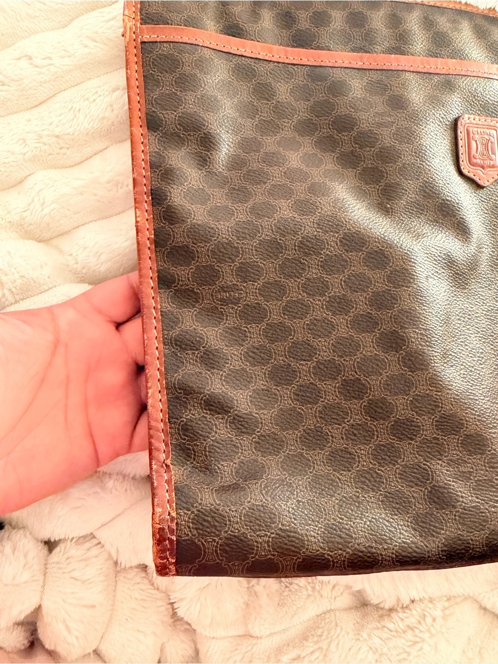 Authentic Vintage Celine Macadam monogram document or laptop holder - Picture 4 of 16